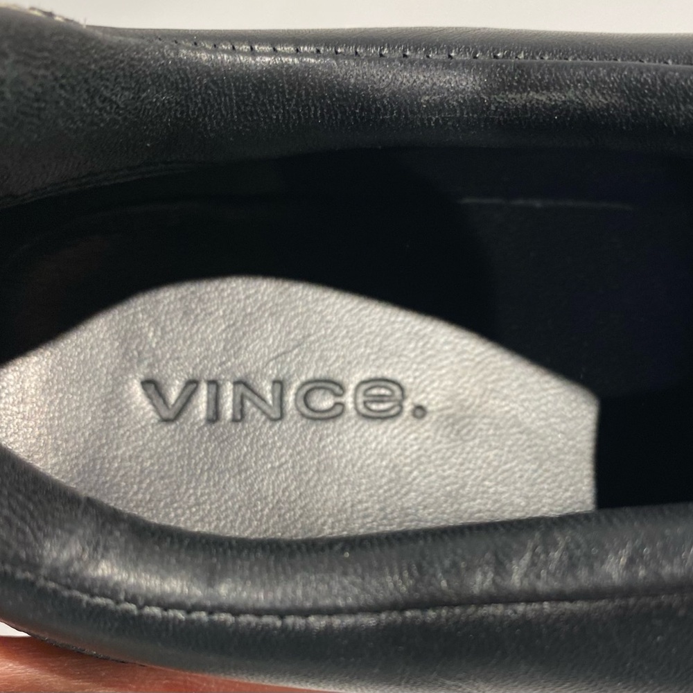 Vince Low Top Leather Lace-Up Sneaker with Snakeskin Accent - Picture 2 of 8